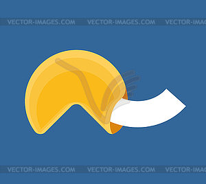 Fortune cookie empty paper  - vector clipart