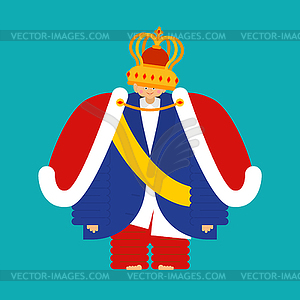 Маленький принц . Мальчик в короне. Королевский сын. Illustra - векторное изображение EPS