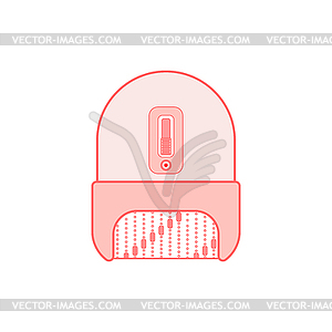 Epilator . Epilation of hair. Body hygiene. Cosmeti - vector clipart