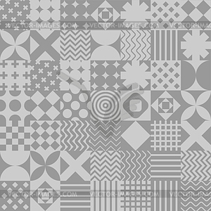 Patchwork pattern seamless. Quilt ornament. - vector clipart