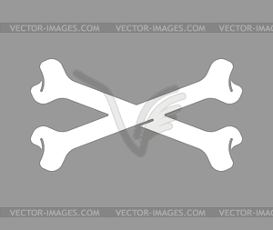 Crossbones . crossed bones Part of skeleton. illu - vector image