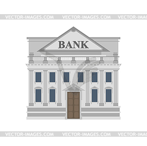 Bank building. Historical financial architecture - vector clip art