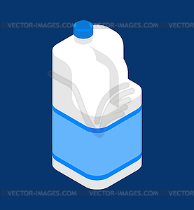 Milk Gallon isometric. plastic bottle . illustra - vector clipart