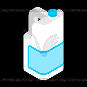 Milk Gallon isometric. plastic bottle . illustra - vector clipart / vector image