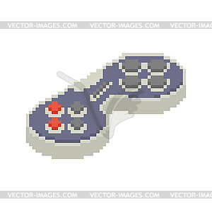 Gamepad pixel art. Joystick 8bit. Video game Old - vector clipart / vector image