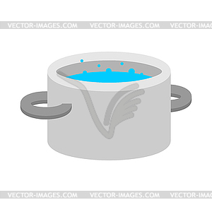 Water pan . Kitchen Utensils - color vector clipart