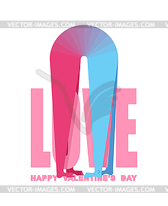 Valentines Day greeting card. Valentine card. - vector clip art