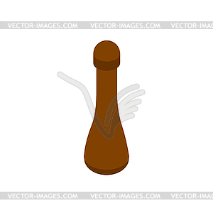 Pestle . Pharmacy Equipment. Dishware illustratio - vector clipart