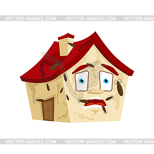 Cockroaches in house . Infected by insects Home - vector clip art