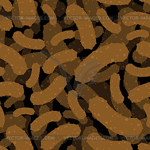 Shit pattern seamless. Turd background. poop - vector clip art