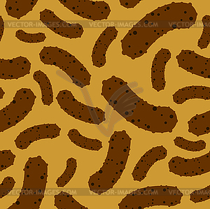 Shit pattern seamless. Turd background. poop - vector EPS clipart