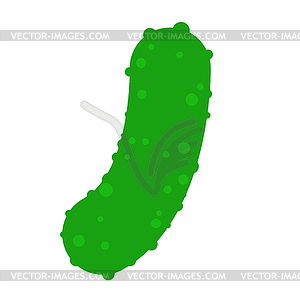 Cucumber . Vegetable illustra - vector clip art