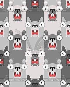 Groundhog Day pattern seamless. marmot background. - vector image