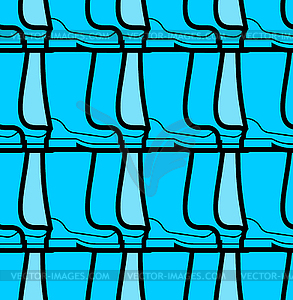 Rubber boots pattern seamless. riding boot - vector image
