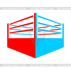 Символ знака боксерского ринга. Бокс значок - клипарт в векторном виде