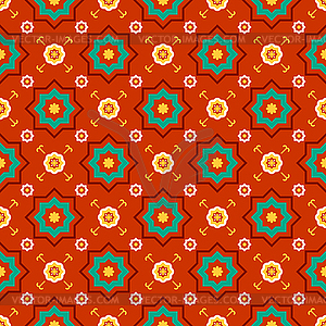 Islamic geometric pattern seamless. East ornament. - vector image