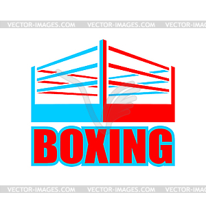 Boxing ring sign symbol. Boxing icon - vector clip art