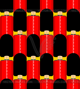 British guardsman pattern seamless. London Queens - vector clipart