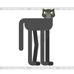 Cute kawaii cat . funny pet cartoon style. kids - vector clipart / vector image