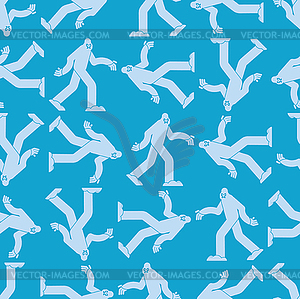 Yeti pattern seamless. Bigfoot background. - vector image