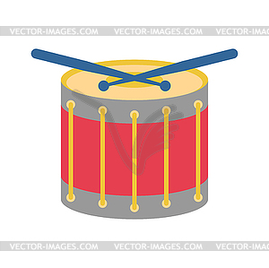 Большой мультяшный. Ударный музыкальный инструмент. Иллинойс - клипарт в векторе