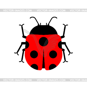 Ladybug . bug cartoon style - vector clip art