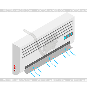 Air conditioning . Cold air system - vector EPS clipart