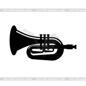 Trumpet icon. Musical instrument sign. Horn symbol - royalty-free vector image