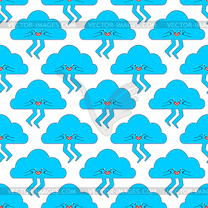 Cute cloud pattern seamless cartoon. cloudy - vector clipart