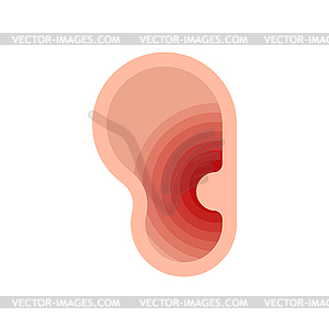 Болит ухо. Болезнь уха - иллюстрация в векторном формате