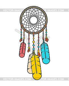 Dreamcatcher . Dream catcher sign - vector clipart