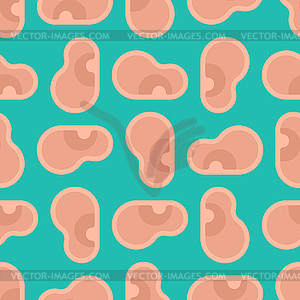 Human Ears pattern seamless. ear background. texture - royalty-free vector clipart