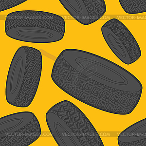 Tire pattern seamless. Car rubber tyre background. - color vector clipart