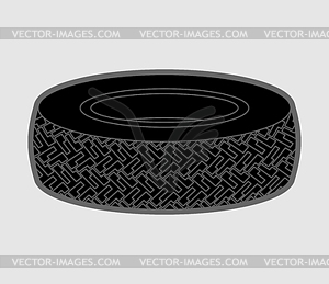 Tire . Car rubber tyre - vector image