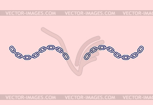 Chain Russian prison tattoo. Russia sign Prisoner - vector clipart