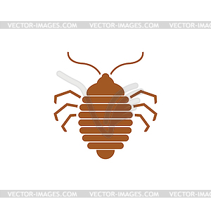 Bed bug icon. bedbug sign. chinch - vector image