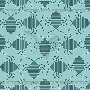 Bed bug pattern seamless. bedbug background. - stock vector clipart