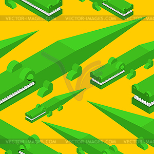 Crocodile pattern seamless. alligator reptile kids - vector EPS clipart