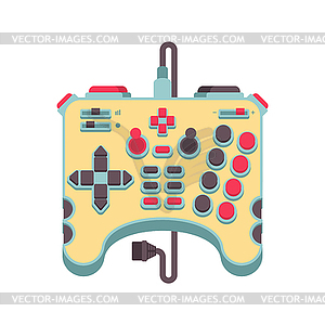 Super Joystick. Meag Gamepad Game console. cheater - vector clipart