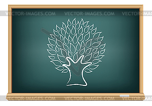 Board tree - vector clipart