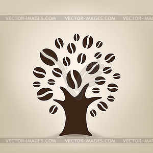 Coffee tree - vector image