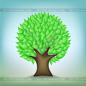 Green tree - vector clip art