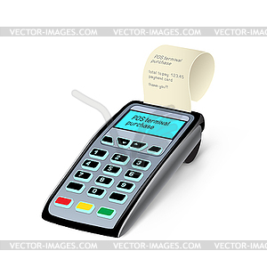 POS terminal - vector image