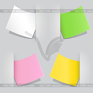 Colored paper - royalty-free vector clipart