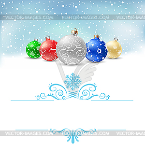 Christmas bauble snow pattern - vector EPS clipart