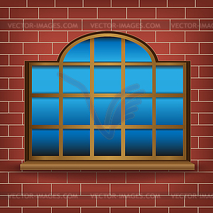 Large window - vector clipart