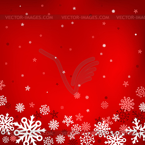 Red snow mesh background - vector image