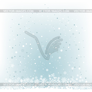 Soft light blue snow mesh background - vector image