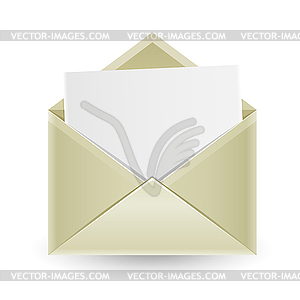 Opened envelope - vector image