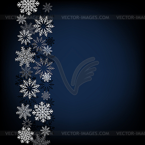 Black snow background - vector clip art